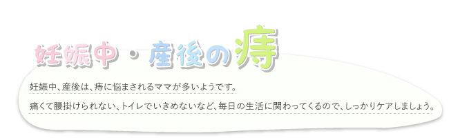 妊娠中 産後に痔になってしまう人が続出